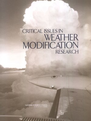 cover image of Critical Issues in Weather Modification Research